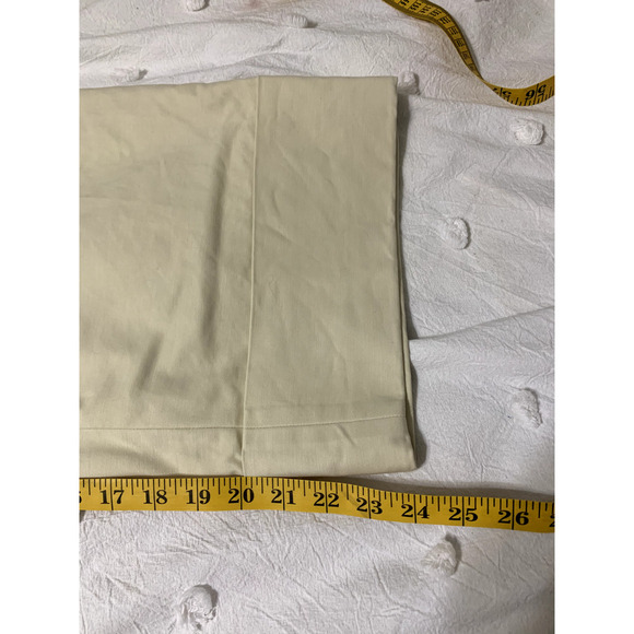 Boden Women's Trouser Pants Size 14 Cream Cropped Cuffed Ankle PonteKnit Classic - Picture 5 of 9